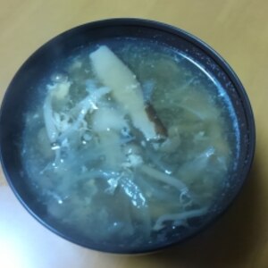 きのこたっぷり☆優しい味の中華卵スープ